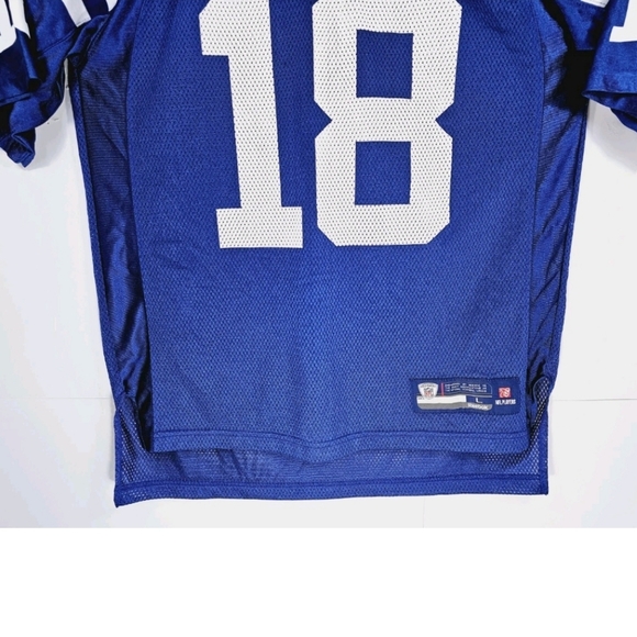 NWT Reebok Onfield Indianapolis Colts Peyton Manning #18 Mens Large Jersey Blue - Picture 3 of 8